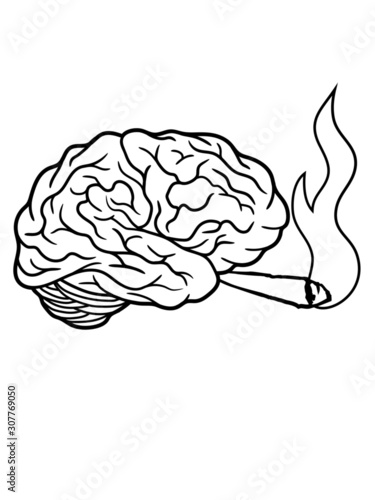 Joint rauchendes Gehirn 