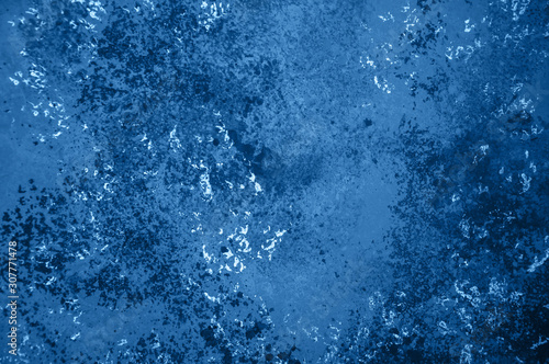 Abstract old vintage blue colored background.
