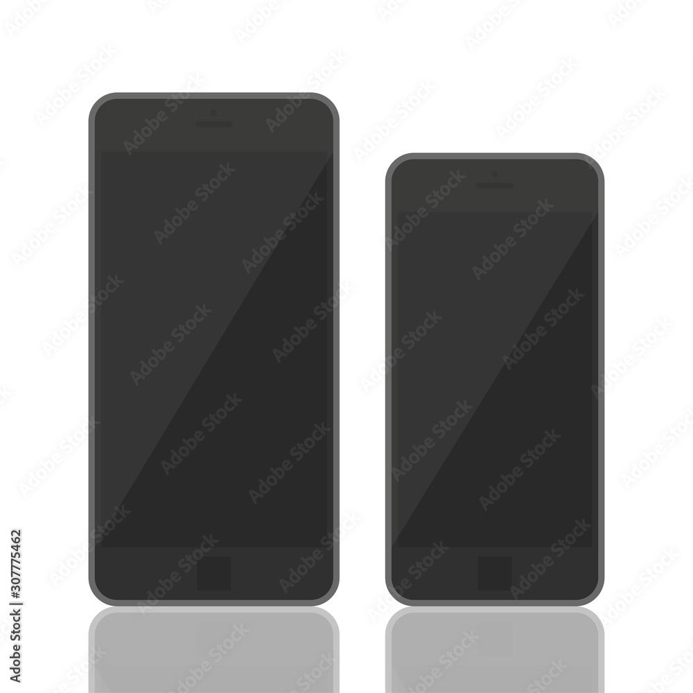 Realistic 3d smartphone template Realistic 3d smartphone template