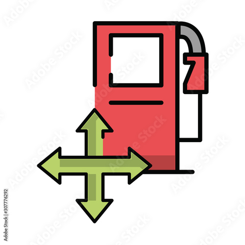 fuel oil station service icon