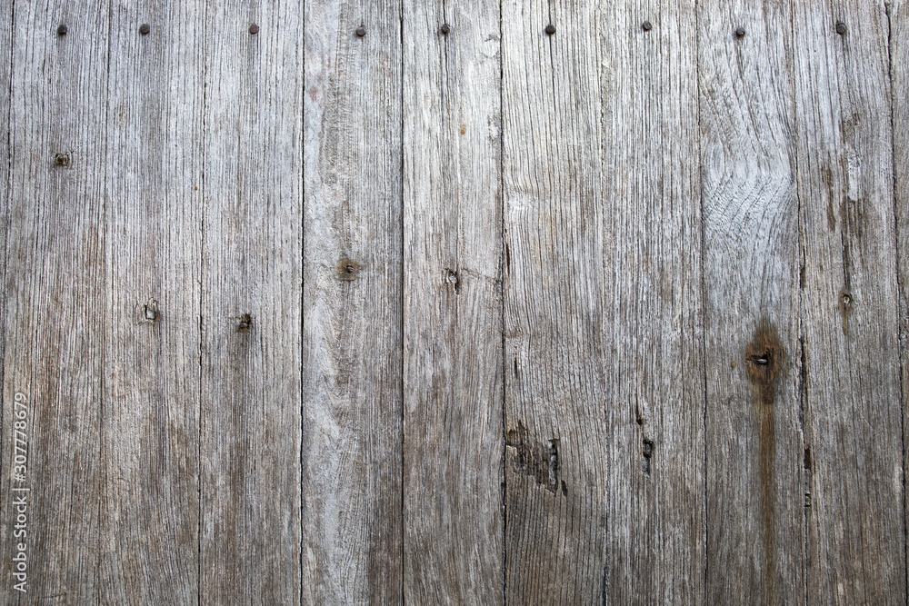 Naklejka premium The patterned wooden floor is a good backdrop.