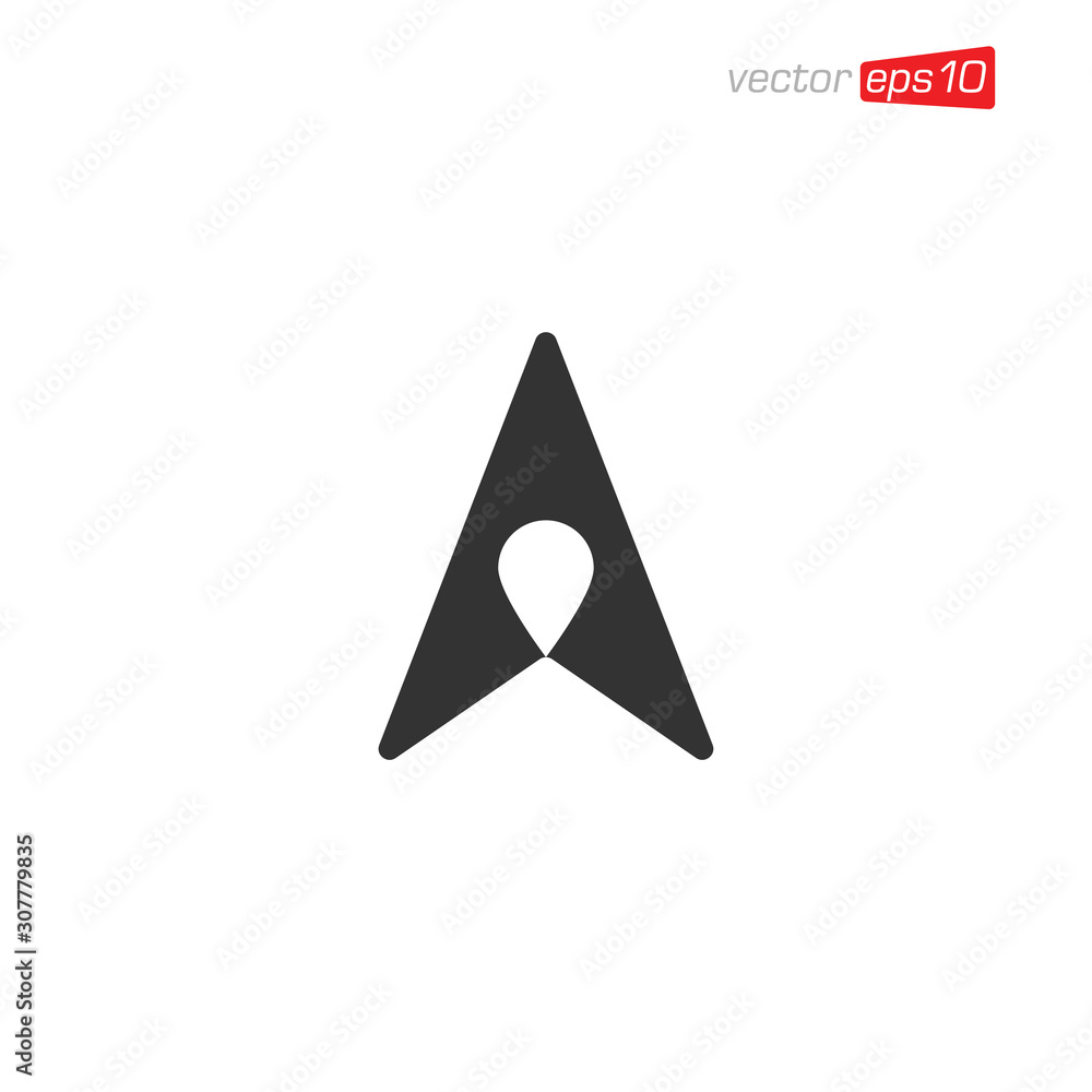 Navigation Location Icon Design Vector Navigation Location Icon Design Vector