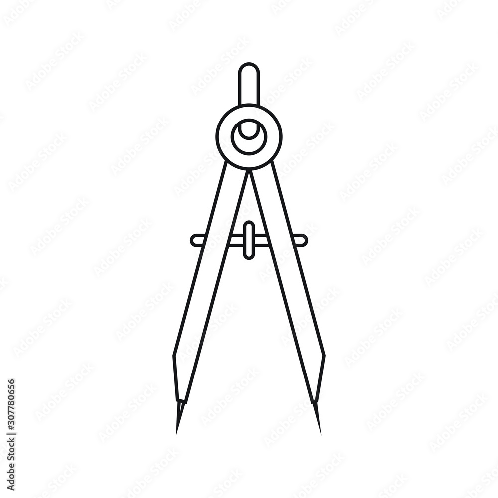 geometric compass icon. vector illustration geometric compass icon. vector illustration