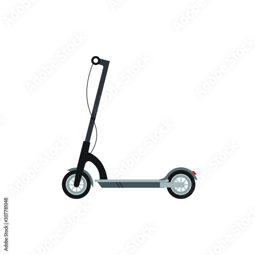 Vector electric scooter icon modern flat design on white background