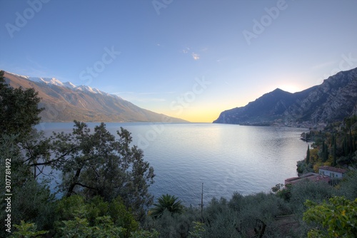 Panorama Sunset Gardasee