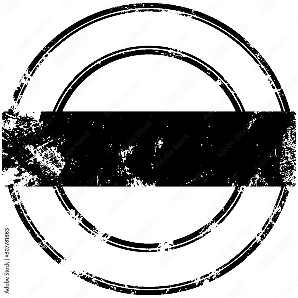 Round stamp grunge style. Vector template Round stamp grunge style. Vector template