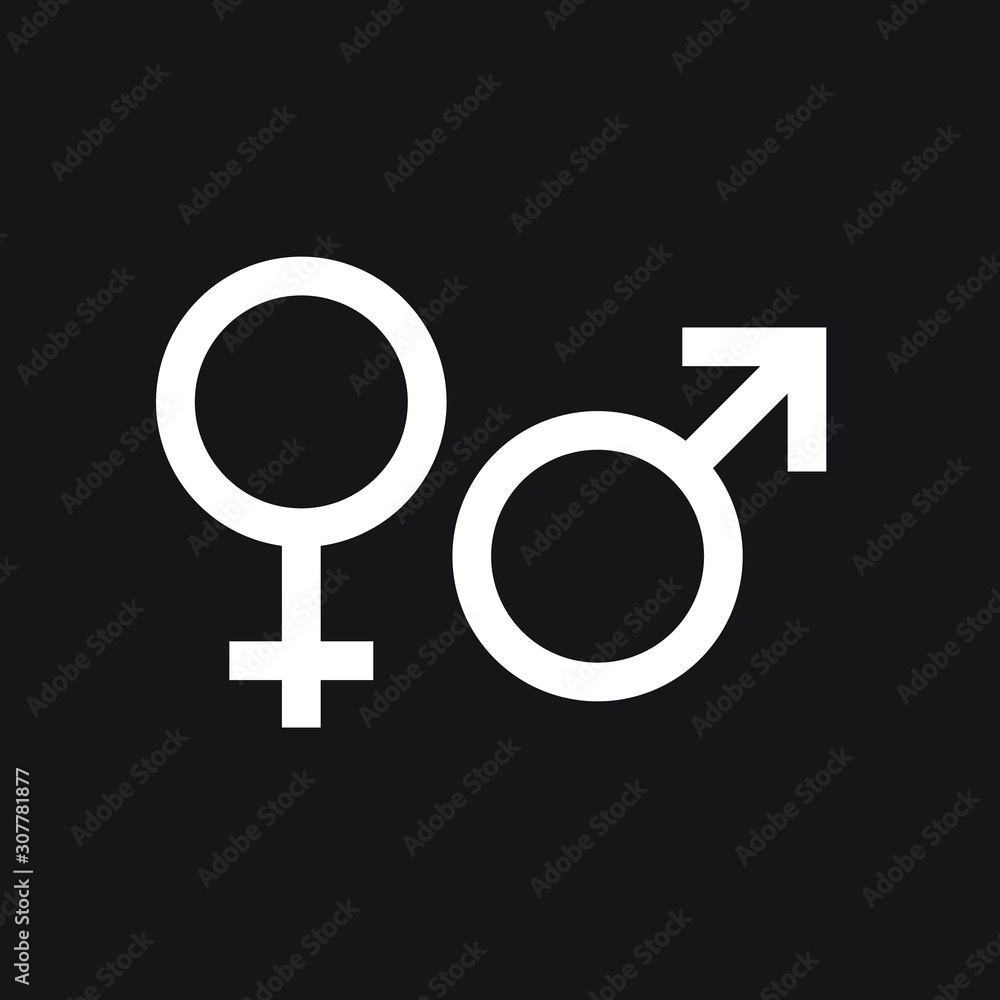 Female and male gender icons. vector illustration Female and male gender icons. vector illustration