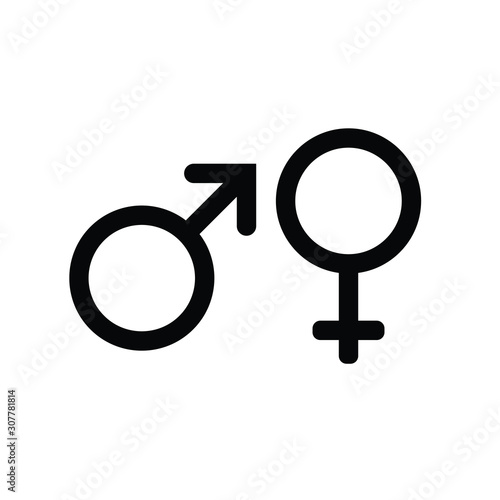 Female and male gender icons. vector illustration