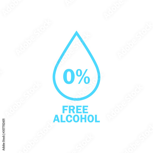 free alcohol flat icon design. vector illustration