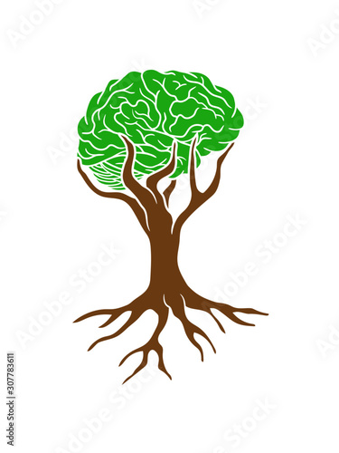 Gehirn Baum Design 