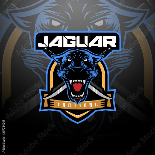 Jaguar head tactical logo team