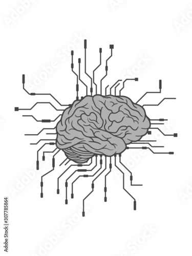 Elektronisches Gehirn Design 