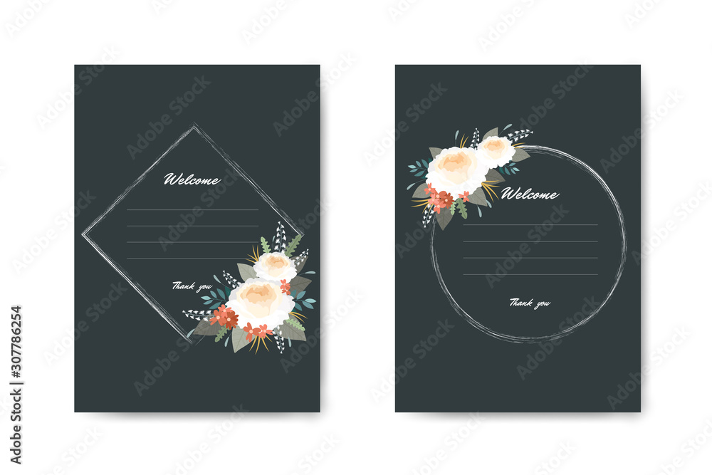 Beautiful Vector art floral card Beautiful Vector art floral card