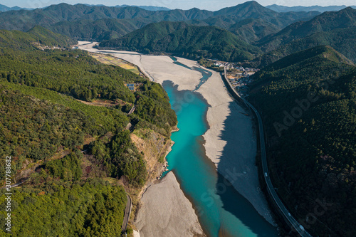 Slika na platnu The aerial view of Kumano.