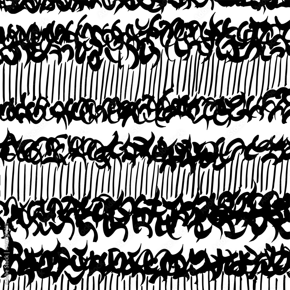 Grunge brush pattern. Texture. White and black vector. Grunge brush pattern. Texture. White and black vector.