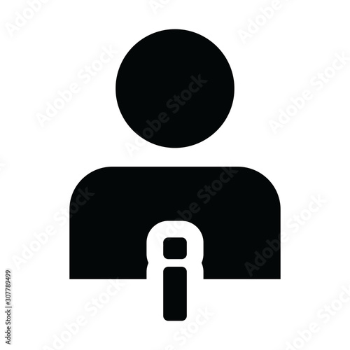 Help icon vector male person profile avatar with information symbol for business in a glyph pictogram illustration Free Download Help icon vector male person profile avatar with information symbol for business in a glyph pictogram illustration - GFXLoad