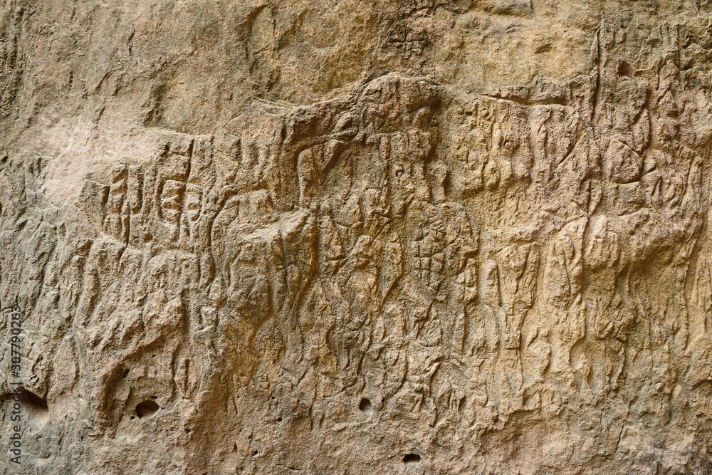 Petroglyphs in  Azerbaijan