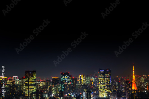 日本 首都東京 高層ビルのある風景 typical sight of Tokyo, Japan
