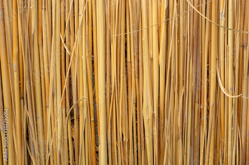 Straw roof background or texture 