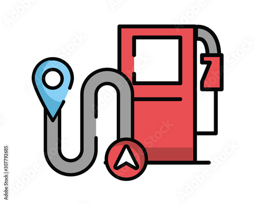 fuel oil station service icon