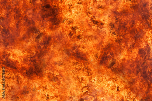 Flame surface picture Blazing flames with high heat. Abstract image for background.