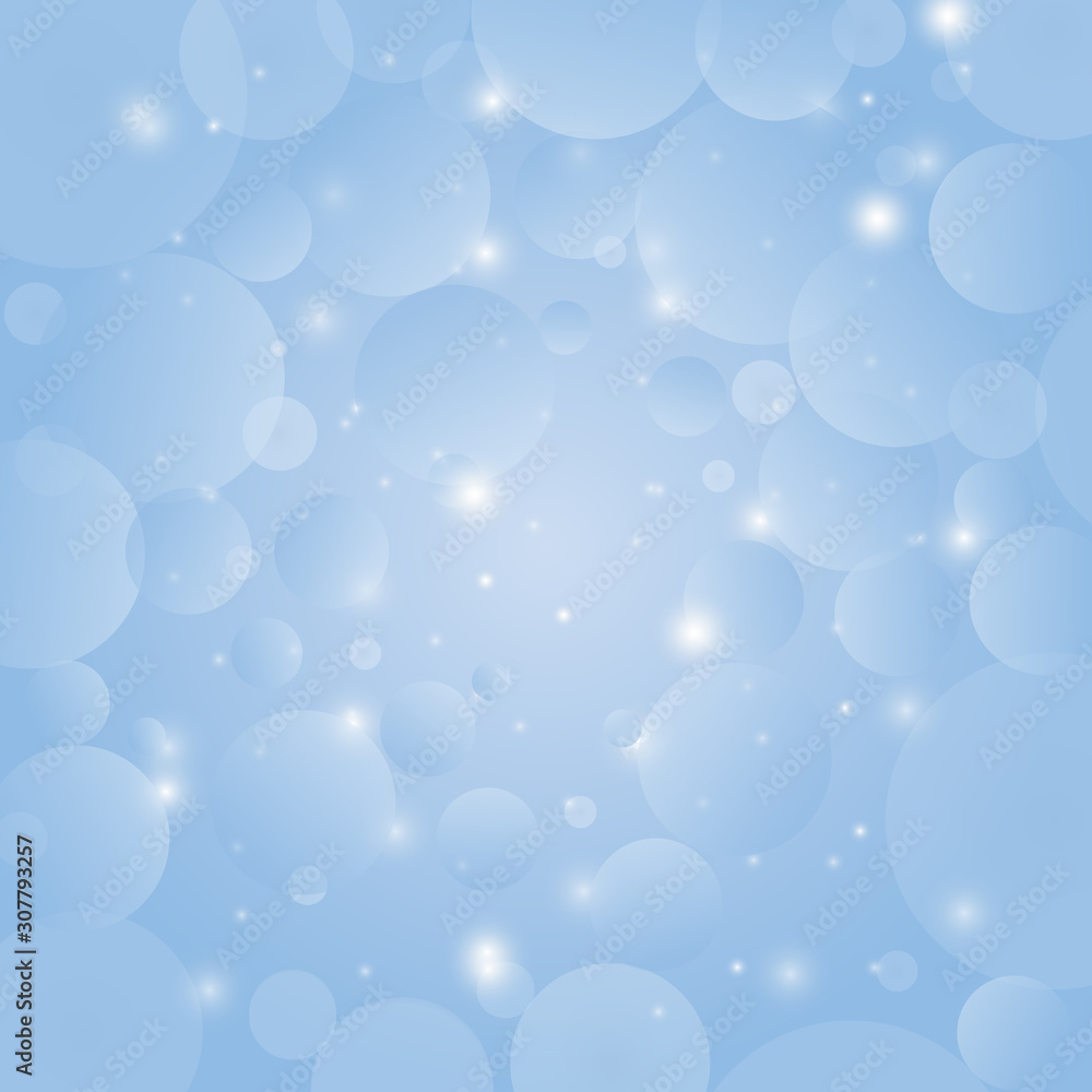 Gradient blue background design with bokeh and light effect.