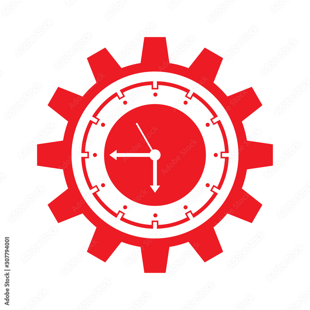 Time icon with a white background, Clock symbol, Stopwatch sign, vector illustration element Time icon with a white background, Clock symbol, Stopwatch sign, vector illustration element