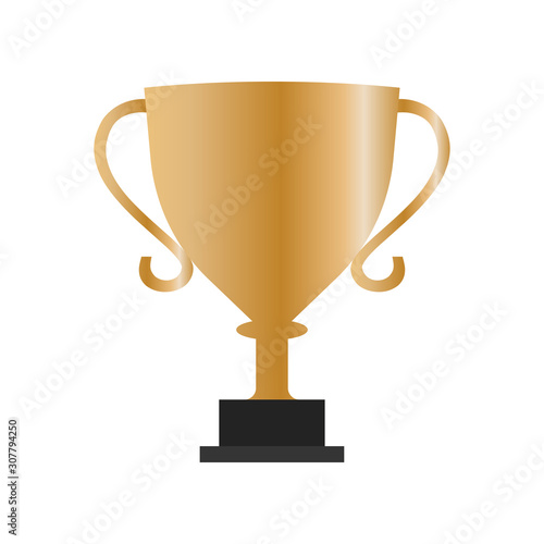 Trophy icon with a white background