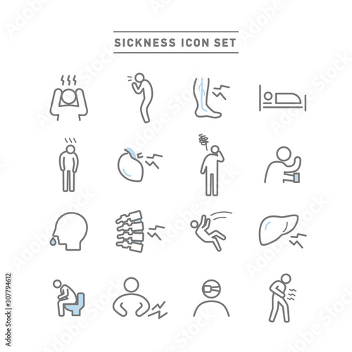 SICKNESS ICON SET