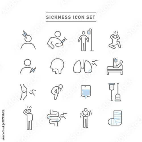 SICKNESS ICON SET