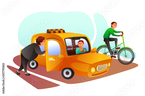 Thin and fat men preference for transportation