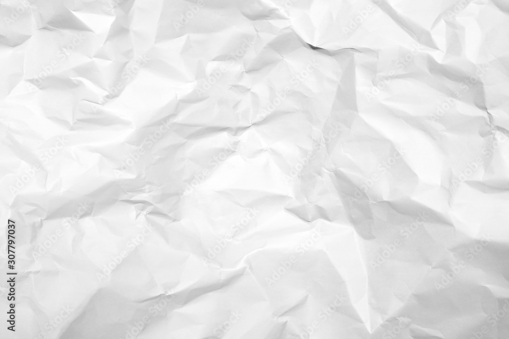 White crumpled paper texture background. White crumpled paper texture background.