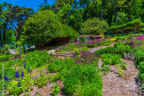 Gardens of the national palace of Pena, Sintra, Portugal
