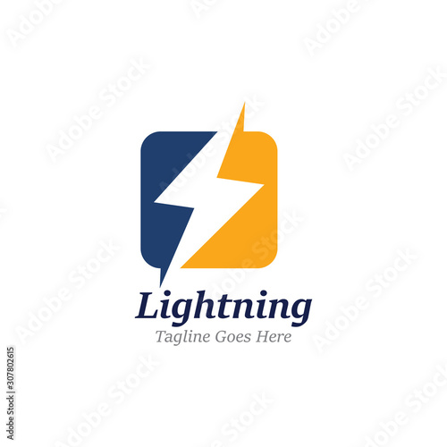 Free Download Creative Thunderbold Concept Logo Design Template - GFXLoad