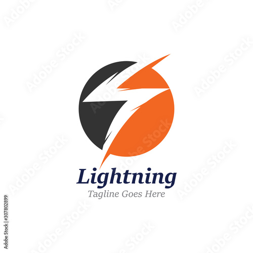 Free Download Creative Thunderbold Concept Logo Design Template - GFXLoad