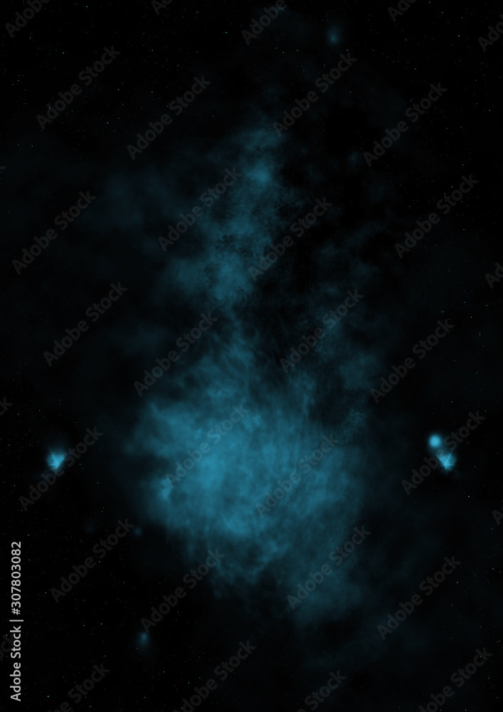 Fototapeta premium Star field in space and a nebulae.