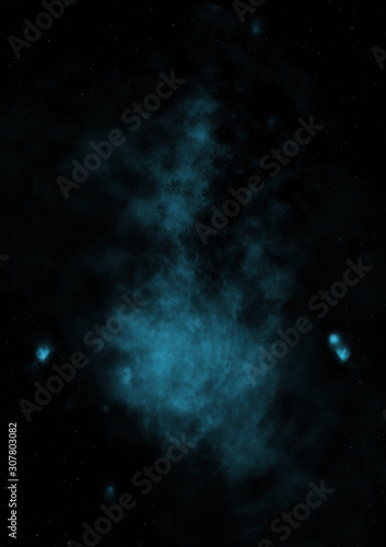 Fototapeta Naklejka Na Ścianę i Meble -  Star field in space and a nebulae.