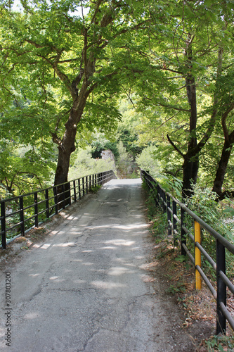 Aristi Bridge on the Voidomatis river Epirus Greece