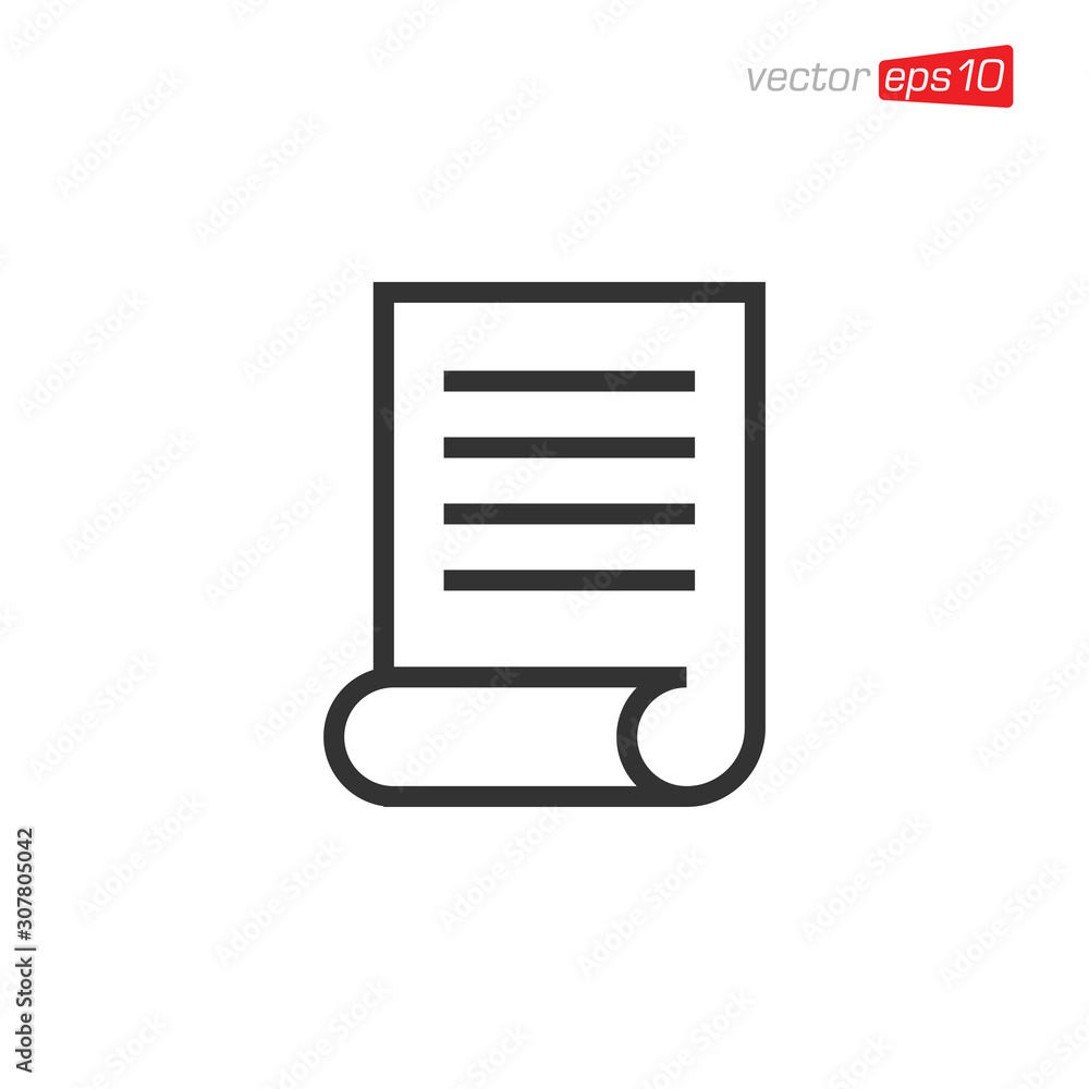 Paper or Document Icon Design Vector Paper or Document Icon Design Vector