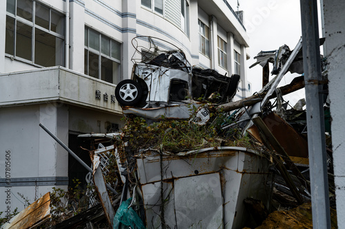 2011 Tohoku earthquake and Tsunami. photo