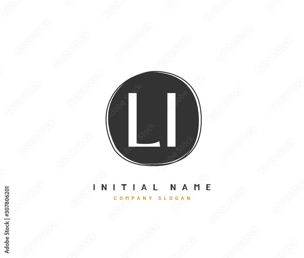 L I LI Beauty vector initial logo, handwriting logo of initial signature, wedding, fashion, jewerly, boutique, floral and botanical with creative template for any company or business. L I LI Beauty vector initial logo, handwriting logo of initial signature, wedding, fashion, jewerly, boutique, floral and botanical with creative template for any company or business.