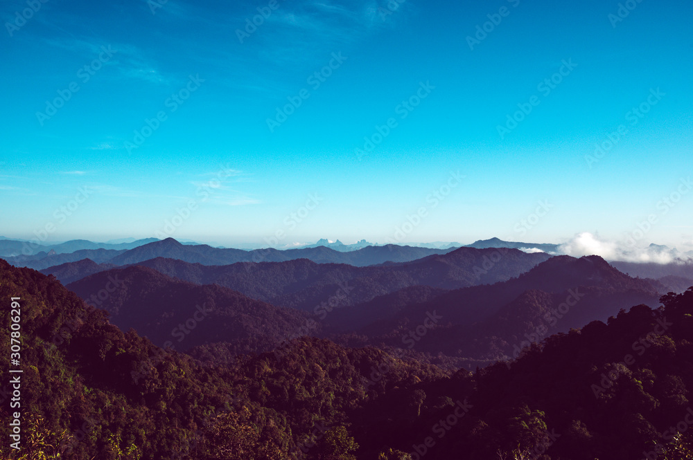 Beautiful mountains in Phang Nga province Thailand,Phu ta cho.