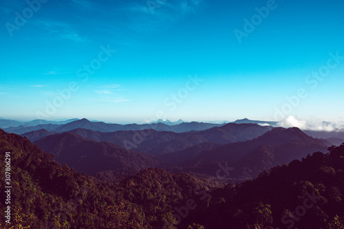 Beautiful mountains in Phang Nga province Thailand,Phu ta cho.