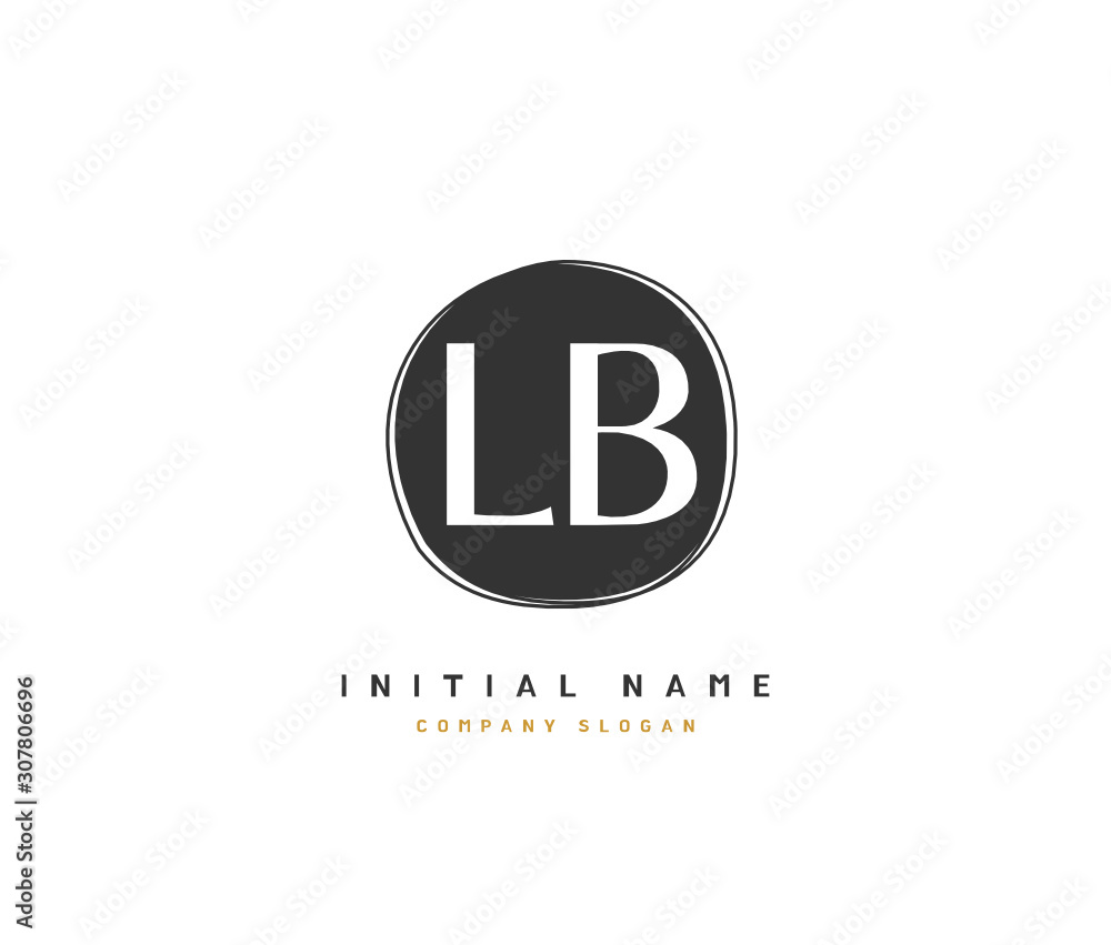 L B LB Beauty vector initial logo, handwriting logo of initial signature, wedding, fashion, jewerly, boutique, floral and botanical with creative template for any company or business. L B LB Beauty vector initial logo, handwriting logo of initial signature, wedding, fashion, jewerly, boutique, floral and botanical with creative template for any company or business.
