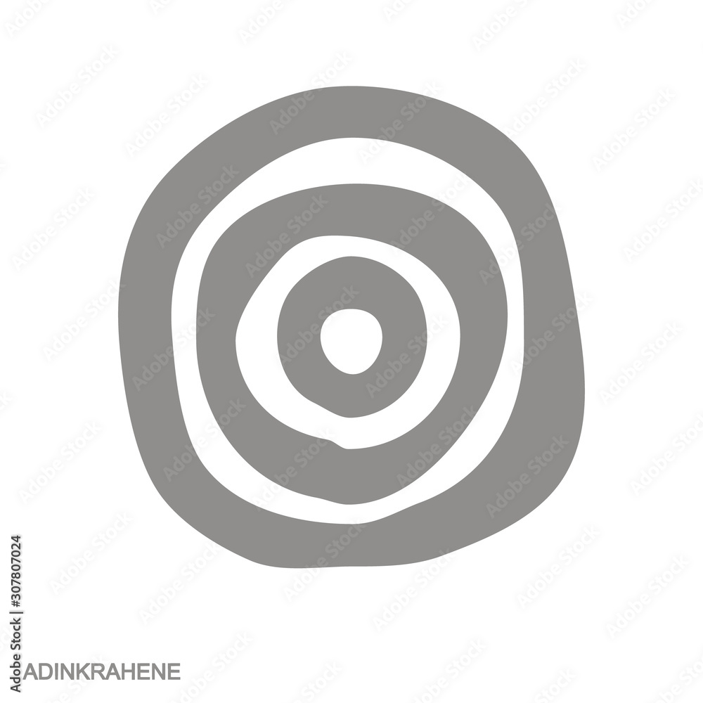 vector monochrome icon with Adinkra symbol Adinkrahene vector monochrome icon with Adinkra symbol Adinkrahene