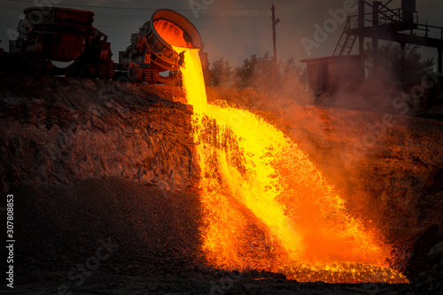Canvastavla Discharge of metallurgical slag from blast furnaces