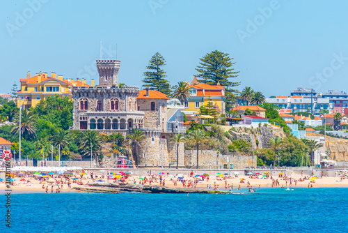 View of Estoril Castle in Portugal