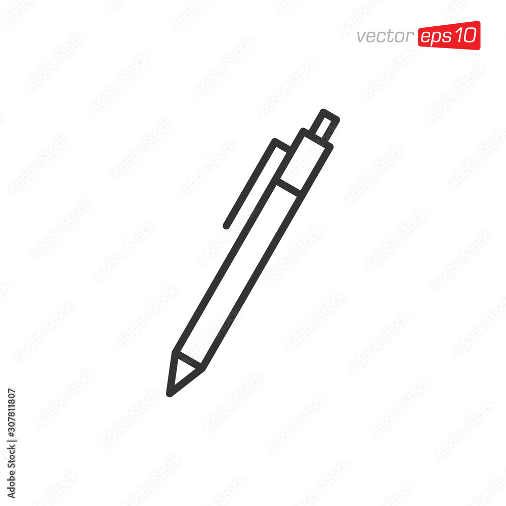 Pen Stationery Icon Design Vector Pen Stationery Icon Design Vector