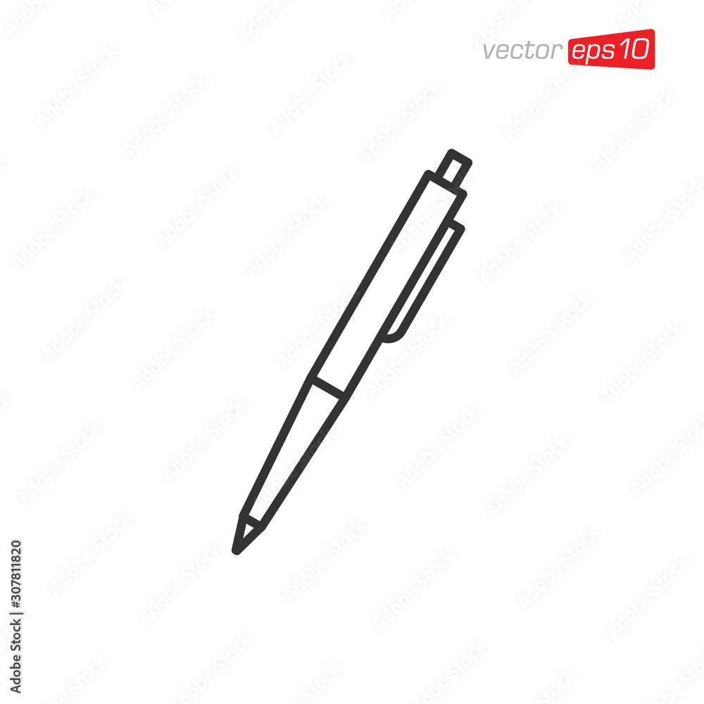 Pen Stationery Icon Design Vector Pen Stationery Icon Design Vector