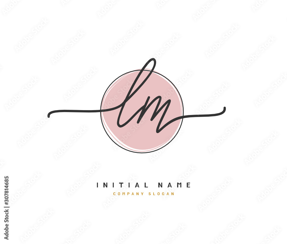 L M LM Beauty vector initial logo, handwriting logo of initial signature, wedding, fashion, jewerly, boutique, floral and botanical with creative template for any company or business. L M LM Beauty vector initial logo, handwriting logo of initial signature, wedding, fashion, jewerly, boutique, floral and botanical with creative template for any company or business.